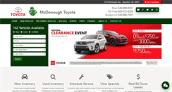 Desktop Screenshot of mcdonoughtoyota.com